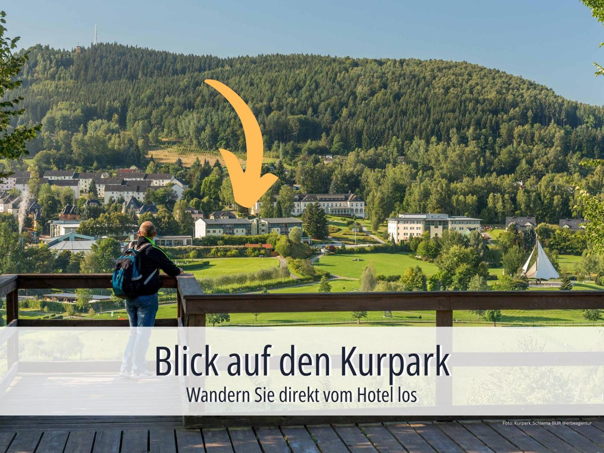 Hotel Am Kurhaus Mit Erstem Ayurveda Center Sachsens - Direkt Am Gesundheitsbad Actinon & Kurpark Bad Schlema Extérieur photo